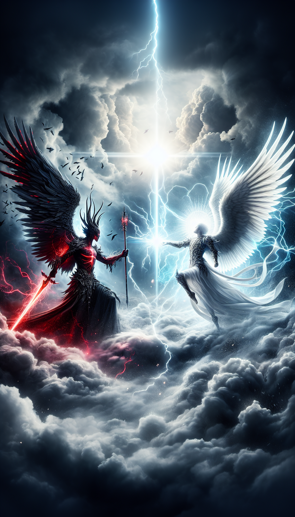 final battle between Michael and Lucifer